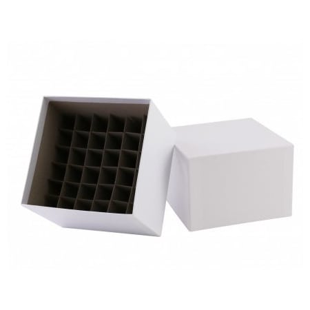 Crystal Technology Storage Box w/ Lid & Divider, Cardboard, 36x15ml Tubes 247577
